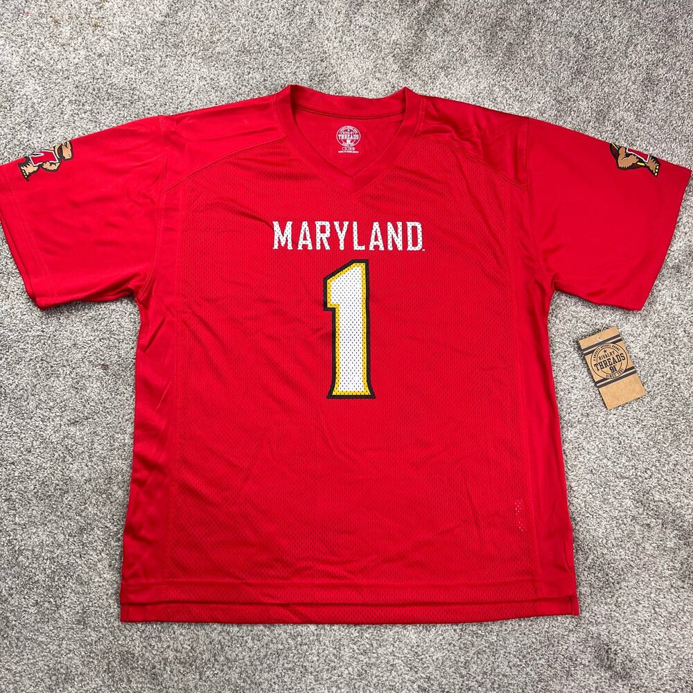 NEW! University of Maryland Terrapins Youth Jersey Size XL 16/18